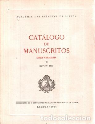 Libros antiguos: CAT&Aacute;LOGO DE MANUSCRITOS. - Foto 1