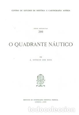Libros antiguos: REIS. (A. Est&aacute;cio) - O QUADRANTE N&Aacute;UTICO. - Foto 1