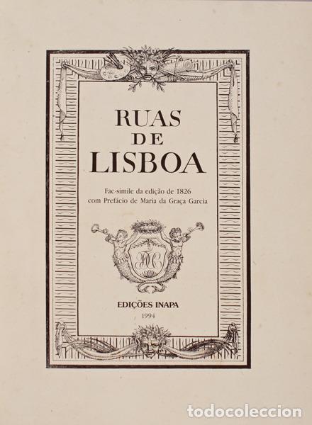 Libros antiguos: RUAS DE LISBOA (1826). - Foto 2