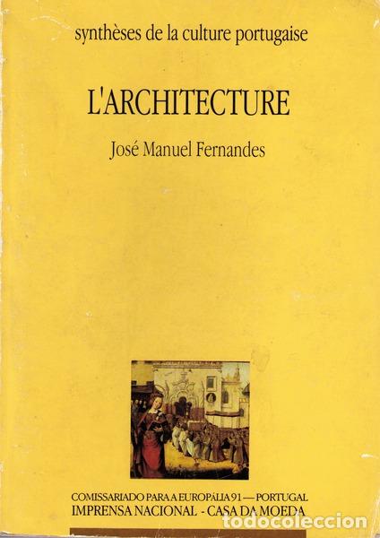 Libros antiguos: FERNANDES. (Jos&eacute; Manuel) - LARCHITECTURE. [FRANC&Ecirc;S] - Foto 1