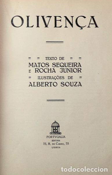 Libros antiguos: MATOS SEQUEIRA e ROCHA JUNIOR. - OLIVEN&Ccedil;A. - Foto 2