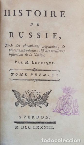 Libros antiguos: LEVESQUE. (Pierre Charles) - HISTOIRE DE RUSSIE, - Foto 1