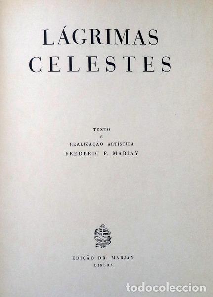 Libros antiguos: MARJAY. (Frederic P.) - L&Aacute;GRIMAS CELESTES. - Foto 2