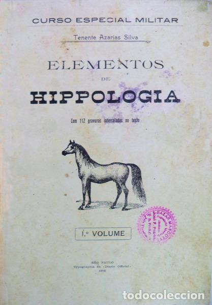 Libros antiguos: SILVA. (Azarias) - ELEMENTOS DE HIPPOLOGIA. - Foto 1