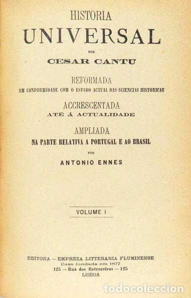 Libros antiguos: CANTU. (Cesar) - HISTORIA UNIVERSAL. - Foto 1