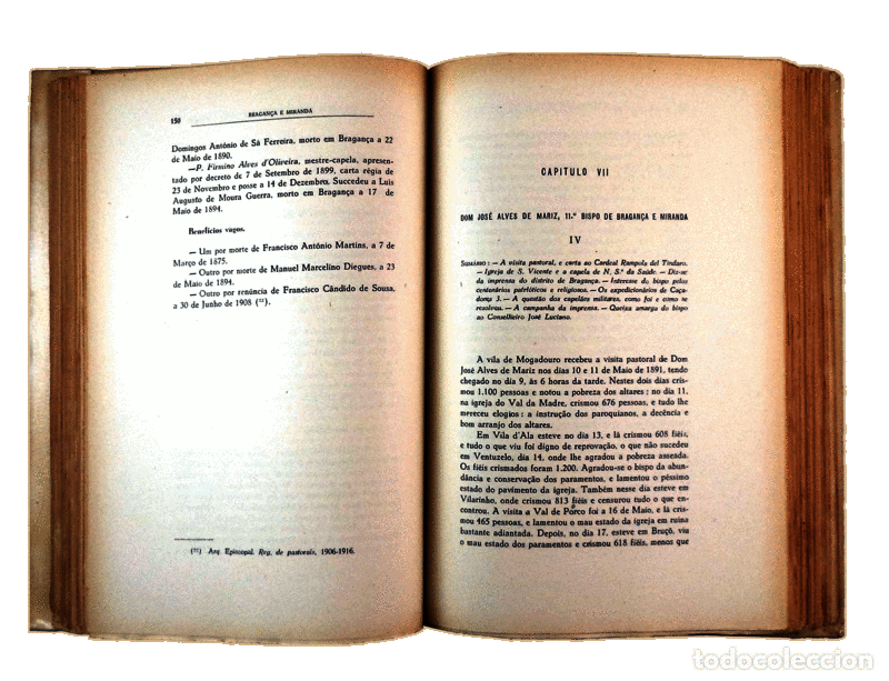 Libros antiguos: CASTRO. (Jos&eacute; de) - BRAGAN&Ccedil;A E MIRANDA (BISPADO) [VOLUME IV]. - Foto 4
