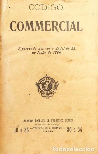Libros antiguos: CODIGO COMMERCIAL. - Foto 1