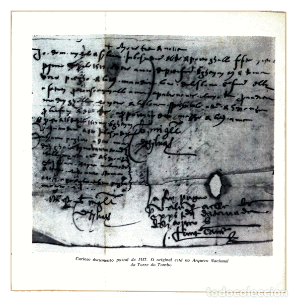 Libros antiguos: FERREIRA. (Godofredo) - DOCUMENTO POSTAL DO PRINC&Iacute;PIO DO S&Eacute;CULO XVI. - Foto 4