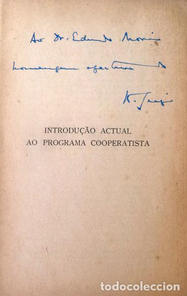 Libros antiguos: ANT&Oacute;NIO S&Eacute;RGIO. - INTRODU&Ccedil;&Atilde;O ACTUAL AO PROGRAMA COOPERATISTA. - Foto 2