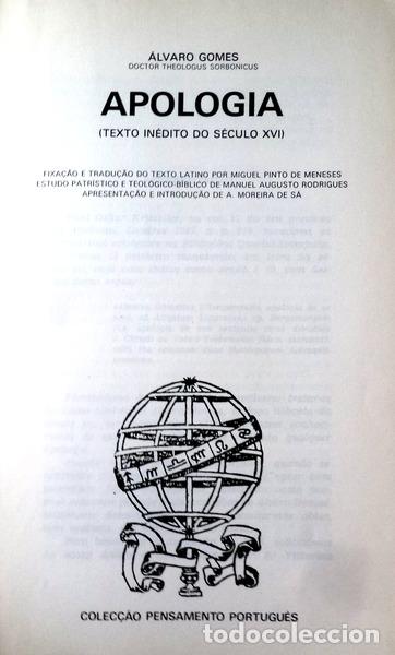 Libros antiguos: GOMES. (&Aacute;lvaro) - APOLOGIA. - Foto 2