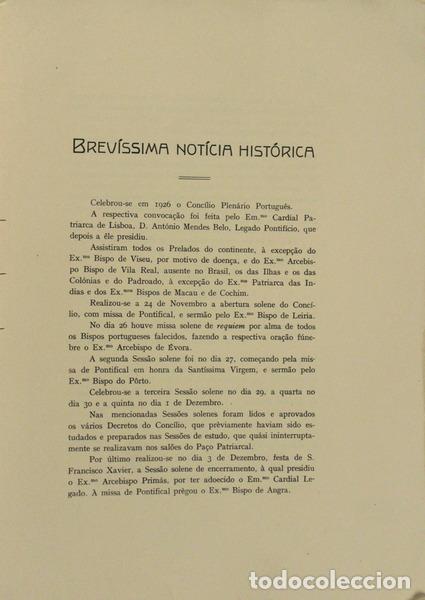 Libros antiguos: CONC&Iacute;LIO PLEN&Aacute;RIO PORTUGU&Ecirc;S. - Foto 3