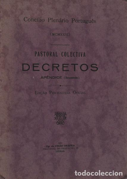 Libros antiguos: CONC&Iacute;LIO PLEN&Aacute;RIO PORTUGU&Ecirc;S. - Foto 1