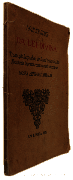 Libros antiguos: MAIMONIDES. - DA LEI DIVINA. - Foto 3
