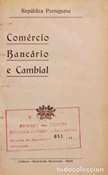 Libri antichi: COM&Eacute;RCIO BANC&Aacute;RIO E CAMBIAL.