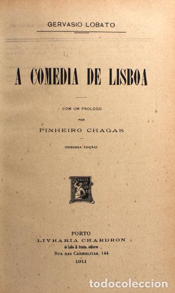 Libros antiguos: LOBATO. (Gerv&aacute;sio) - A COM&Eacute;DIA DE LISBOA. - Foto 1