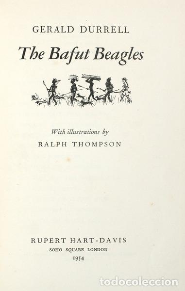 Libros antiguos: DURRELL. (Gerald) - THE BAFUT BEAGLES. - Foto 1