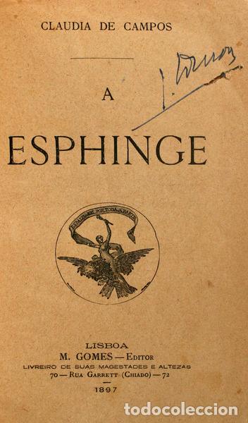 Libros antiguos: CAMPOS. (Claudia de) - A ESPHINGE. - Foto 1