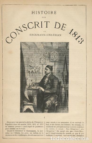 Libros antiguos: ERCKMANN-CHATRIAN. - LE CONSCRIT DE 1813 [e] WATERLOO. - Foto 2