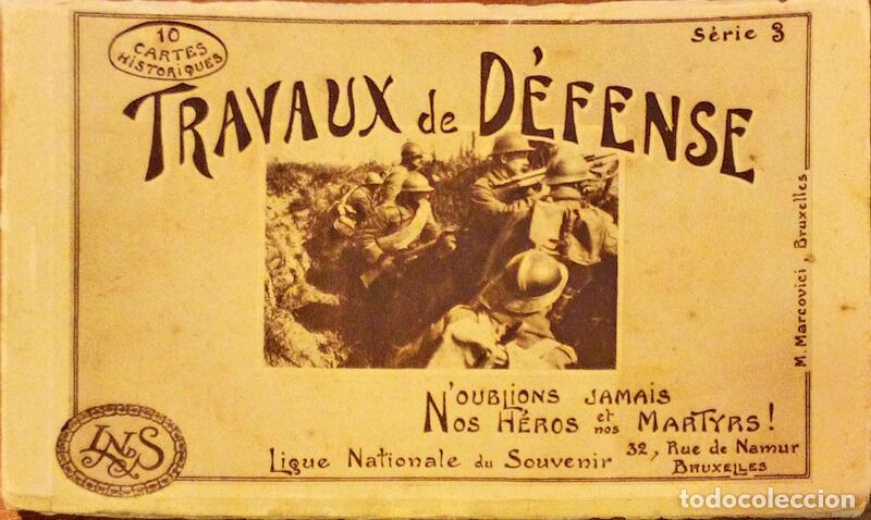Libros antiguos: TRAVAUX DE D&Eacute;FENSE. [10 POSTAIS] - Foto 1