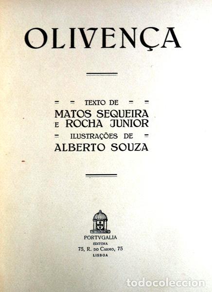 Libros antiguos: MATOS SEQUEIRA e Rocha Junior. - OLIVEN&Ccedil;A. - Foto 2