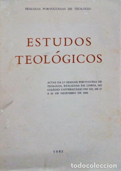 Libros antiguos: ESTUDOS TEOL&Oacute;GICOS. - Foto 1