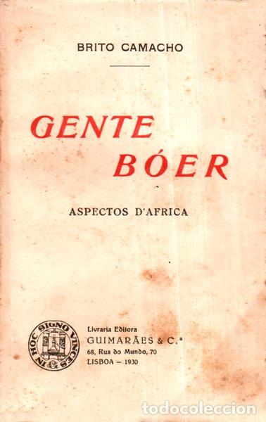 Libros antiguos: BRITO CAMACHO. (Manuel de) - GENTE B&Oacute;ER. - Foto 1