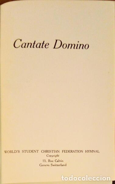 Libros antiguos: CANTATE DOMINO. - Foto 1