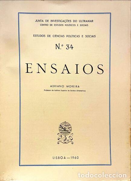 Libros antiguos: MOREIRA. (Adriano) - ENSAIOS. - Foto 1