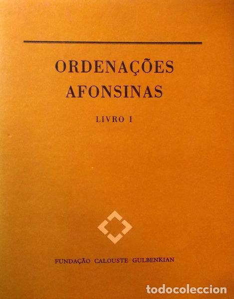 Livros antigos: ORDENA&Ccedil;&Otilde;ES AFONSINAS. [5 VOLS.]