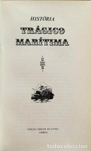Libros antiguos: HIST&Oacute;RIA TR&Aacute;GICO MAR&Iacute;TIMA. - Foto 1