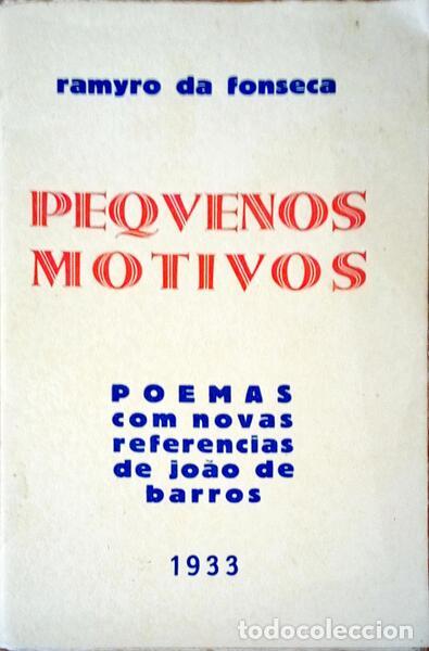 Libros antiguos: FONSECA. (Ramyro da) - PEQUENOS MOTIVOS. - Foto 1