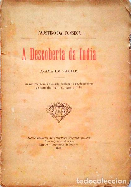 Libros antiguos: FONSECA. (Faustino) - A DESCOBERTA DA INDIA. - Foto 1
