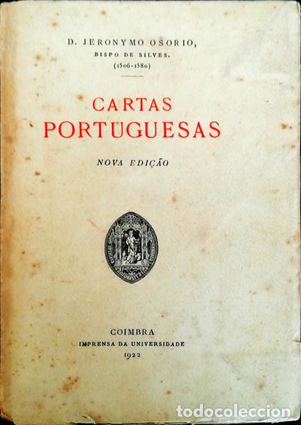 Libros antiguos: OS&Oacute;RIO. (Jer&oacute;nimo) - CARTAS PORTUGUESAS. - Foto 1