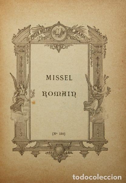 Libros antiguos: MISSEL ROMAIN. - Foto 1
