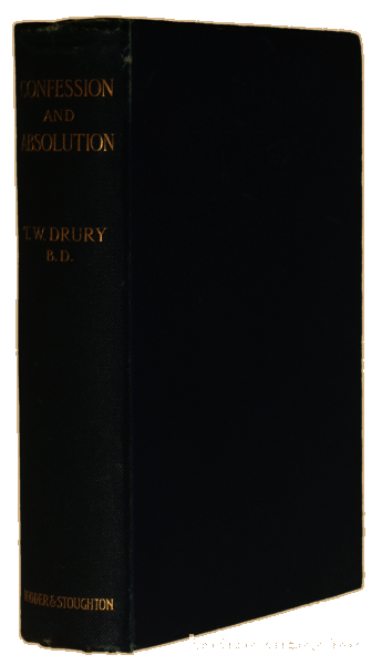 Libros antiguos: DRURY. (Thomas Worthley) - CONFESSION AND ABSOLUTION. - Foto 2