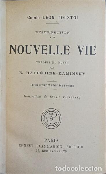 Antiquarische B&uuml;cher: TOLSTO&Iuml;. (Leon) - NOUVELLE VIE.