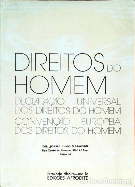 Libros antiguos: DIREITOS DO HOMEM. - Foto 1