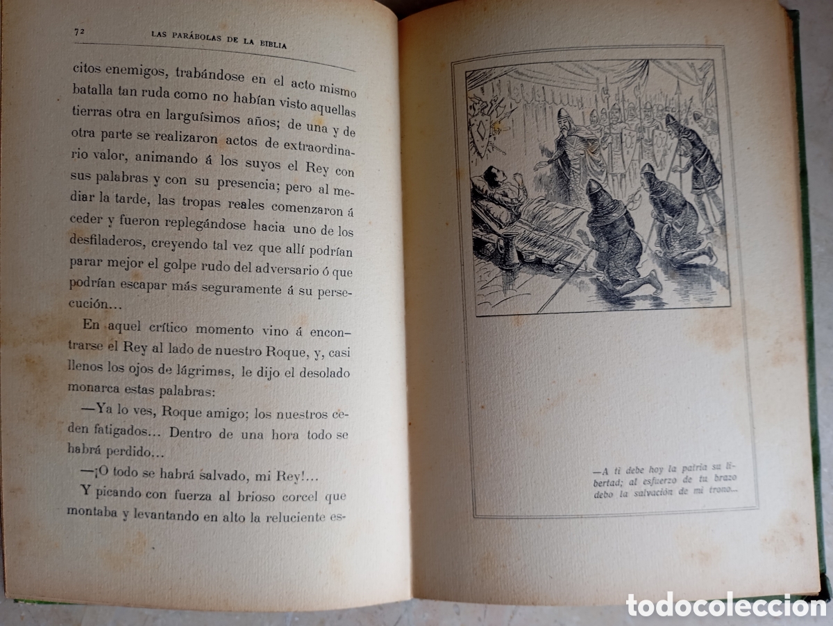 Libros antiguos: Las par&aacute;bolas de la Biblia - Edificada sobre roca - Foto 3
