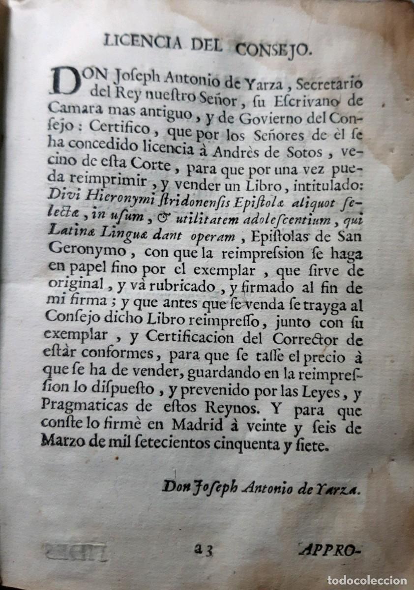 Libros antiguos: Divi Hieronymi - San Jer&oacute;nimo - Foto 2