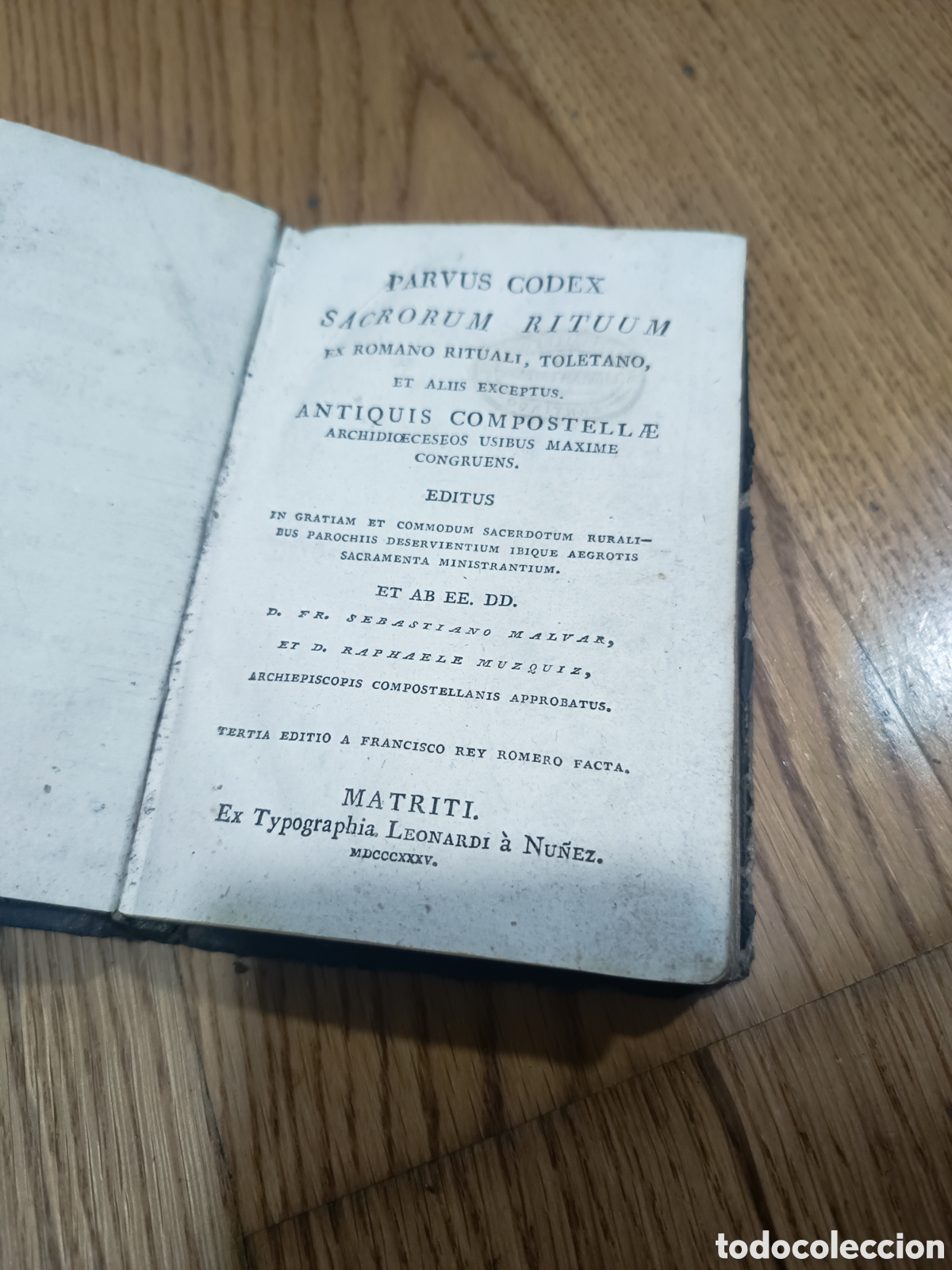 Libros antiguos: Parvus codex SACRORUM RITUUM - Foto 2