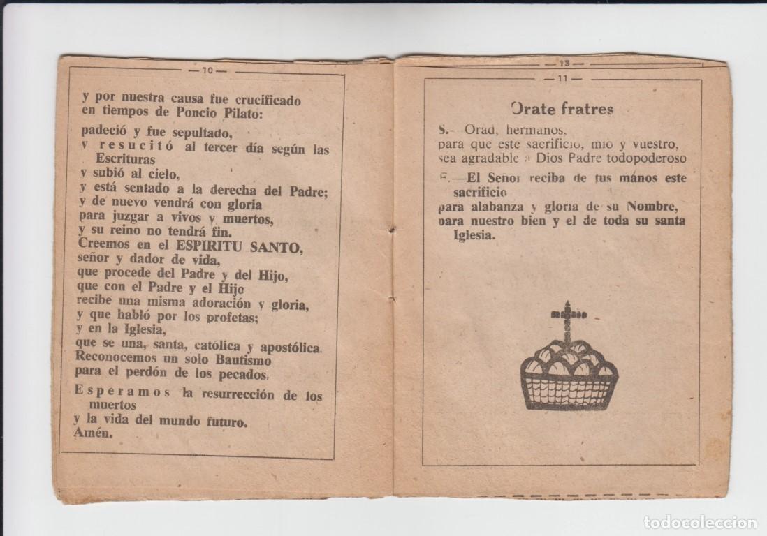 Libros antiguos: Librillo MISA EN CASTELLANO - Foto 4
