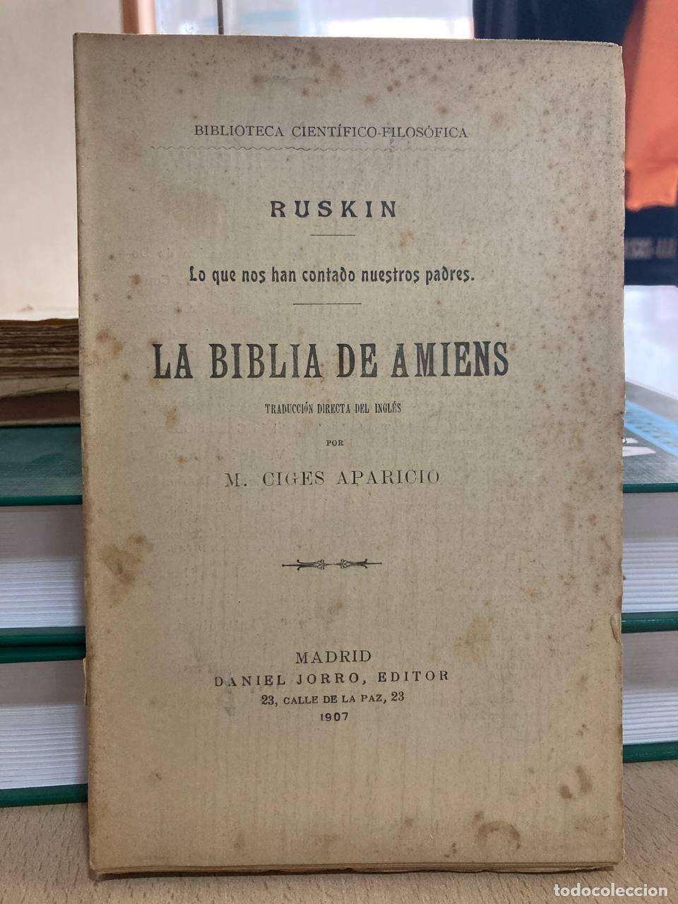 Libros antiguos: La biblia de amiens - Foto 1