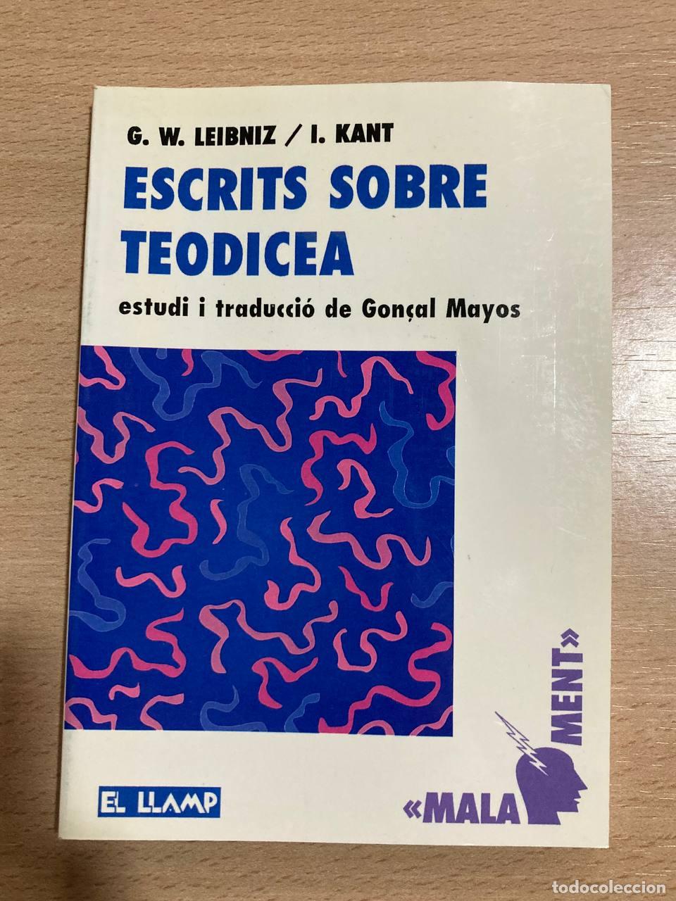 Libros antiguos: Escrits sobre teodicea - Foto 1