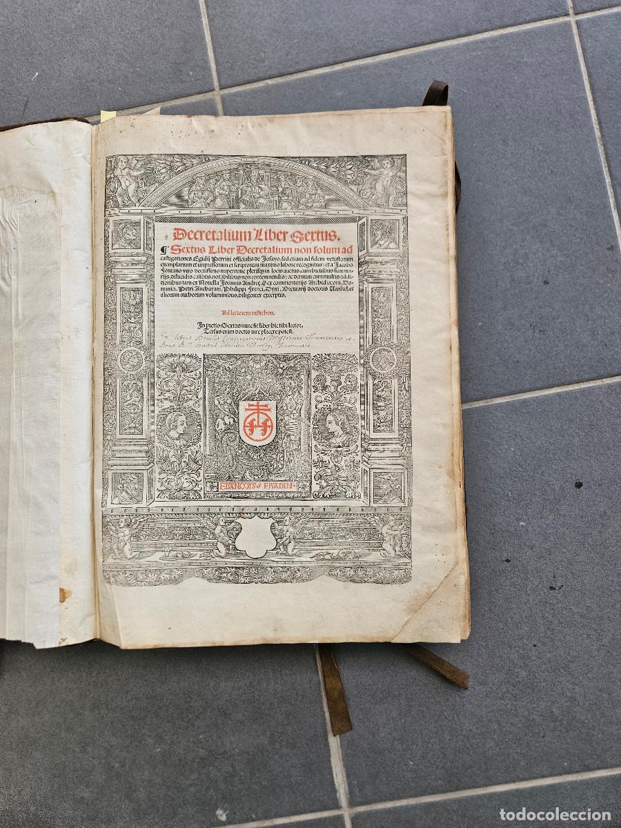Libros antiguos: DECRETALES. A&Ntilde;O 1531 - Foto 6