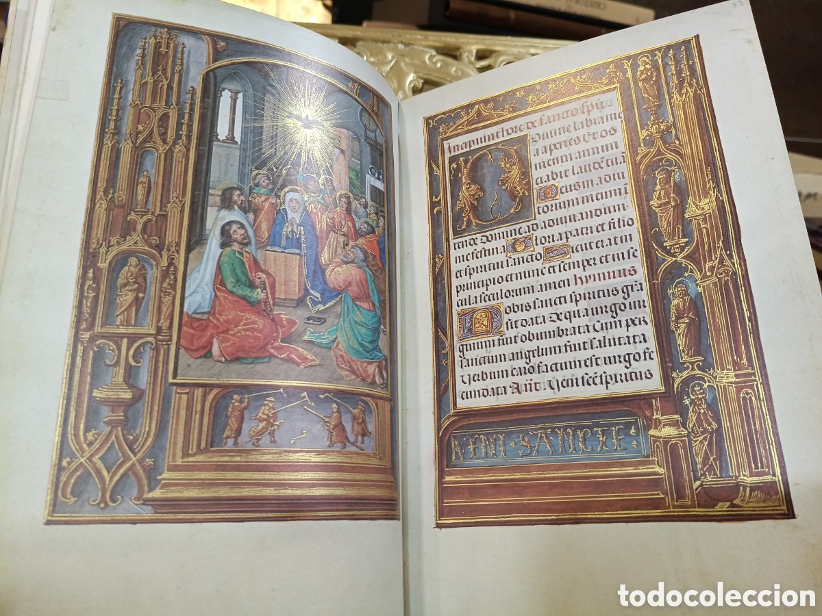 Libros antiguos: LIBRO DE HORAS DE ROTHSCHILD, facsimil. - Foto 7