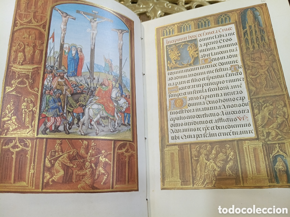 Libros antiguos: LIBRO DE HORAS DE ROTHSCHILD, facsimil. - Foto 8