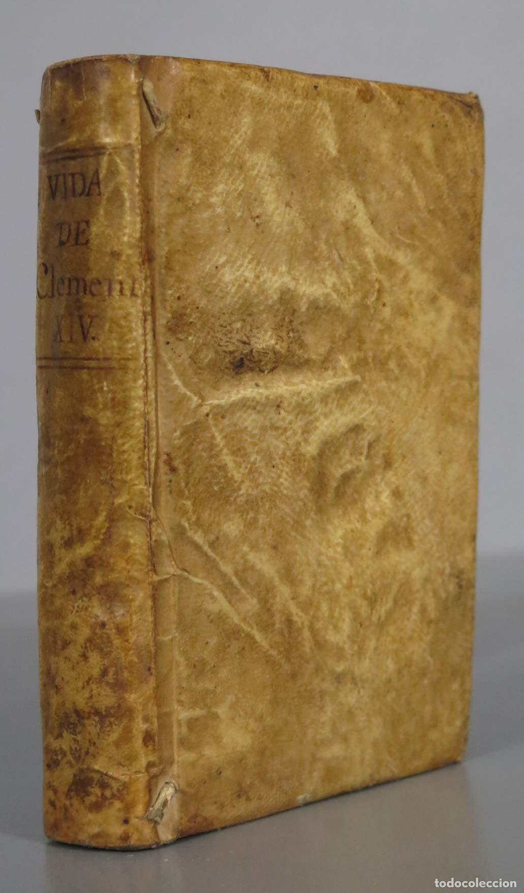 Libros antiguos: Vida del Papa Clemente XIV. - Foto 1