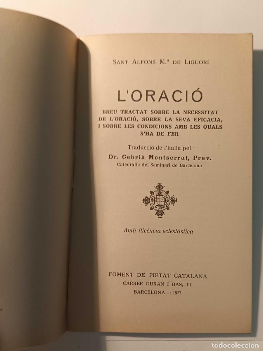Libros antiguos: LIBRO ANTIGUO - 1927 &rdquo;LORACI&Oacute;&rdquo; - Foto 2