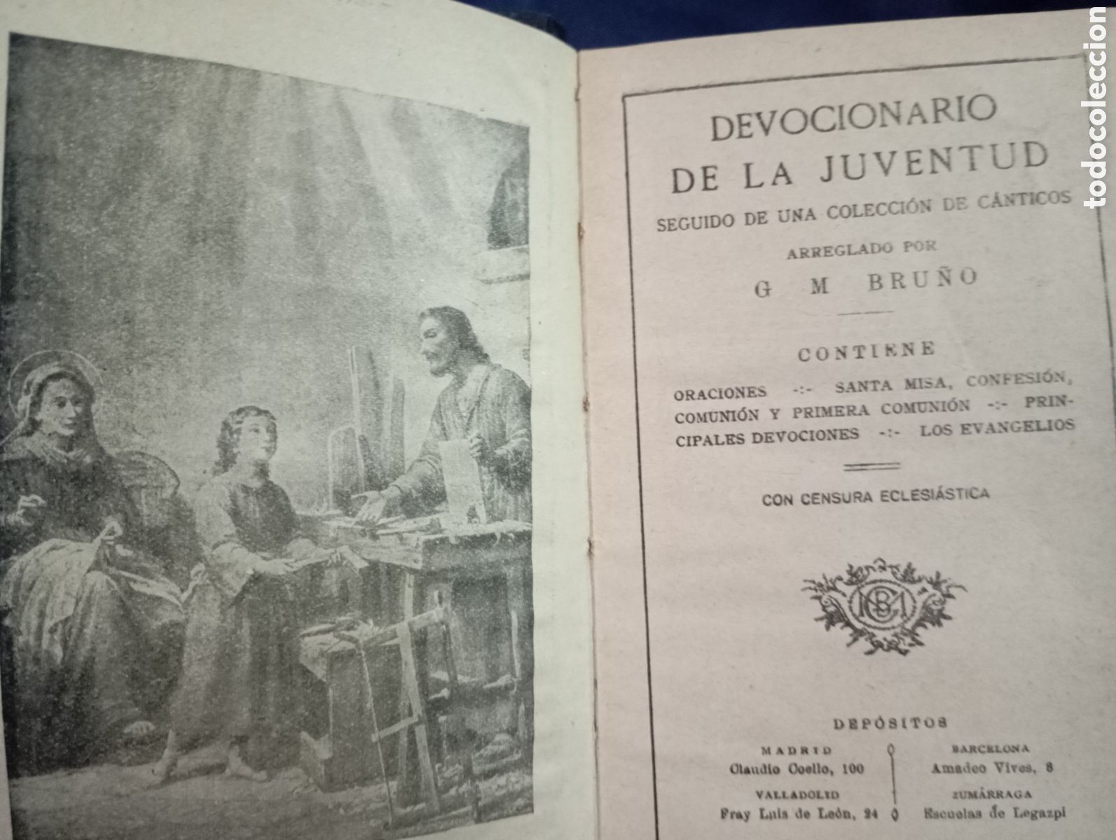 Libros antiguos: Devocionario de la juventud - Foto 2