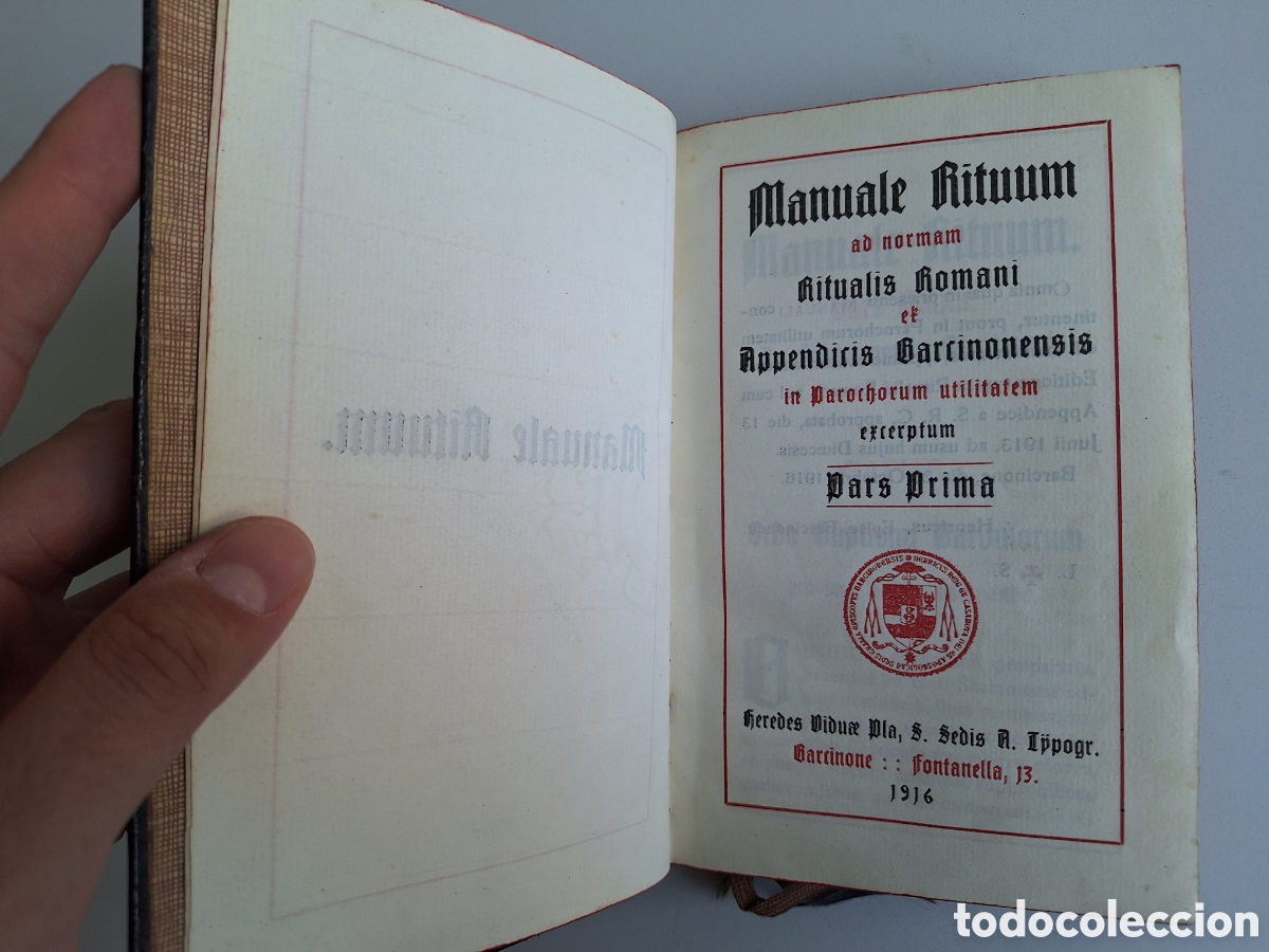 Libros antiguos: Manuale Rituum, Barcinone 1916 - Foto 6